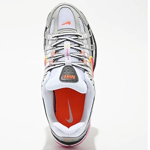 Nike P6000 Women's 8 Silver and Pink Running Shoes - Picture 6 of 9